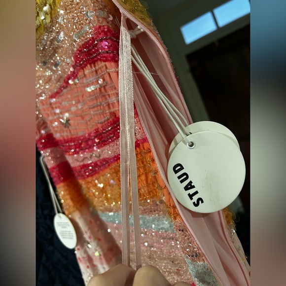 STAUD LE SABLE DRESS SUNSET Size M NWT - Picture 4 of 17